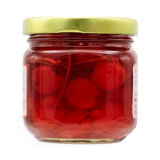 Red Maraschino Cherries With Stems - 7 oz - 12 Pack - Polar