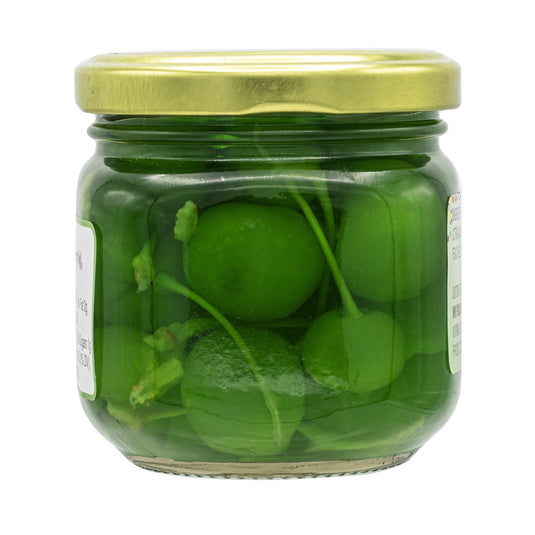 Green Maraschino Cherries With Stems - 7 oz - 12 Pack - Polar