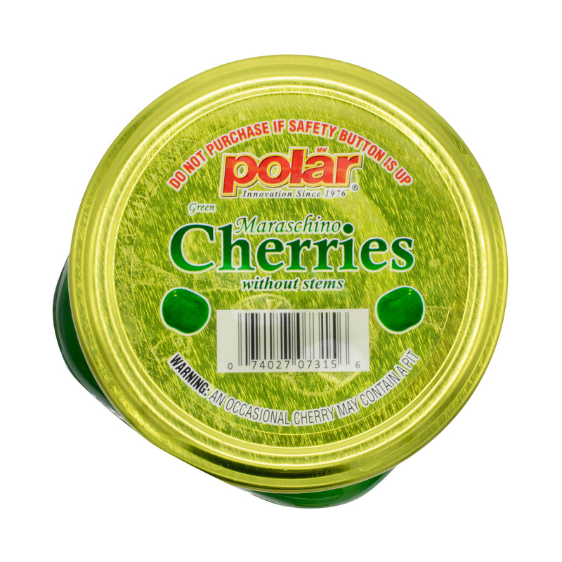 Load image into Gallery viewer, Green Maraschino Cherries Without Stems 7 oz (Pack of 12) - Polar
