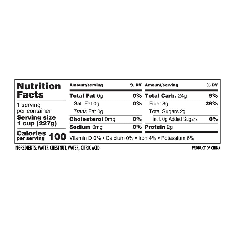 Load image into Gallery viewer, Peeled Sliced Water Chestnuts 8 oz (Pack of 6 or 12) - Polar
