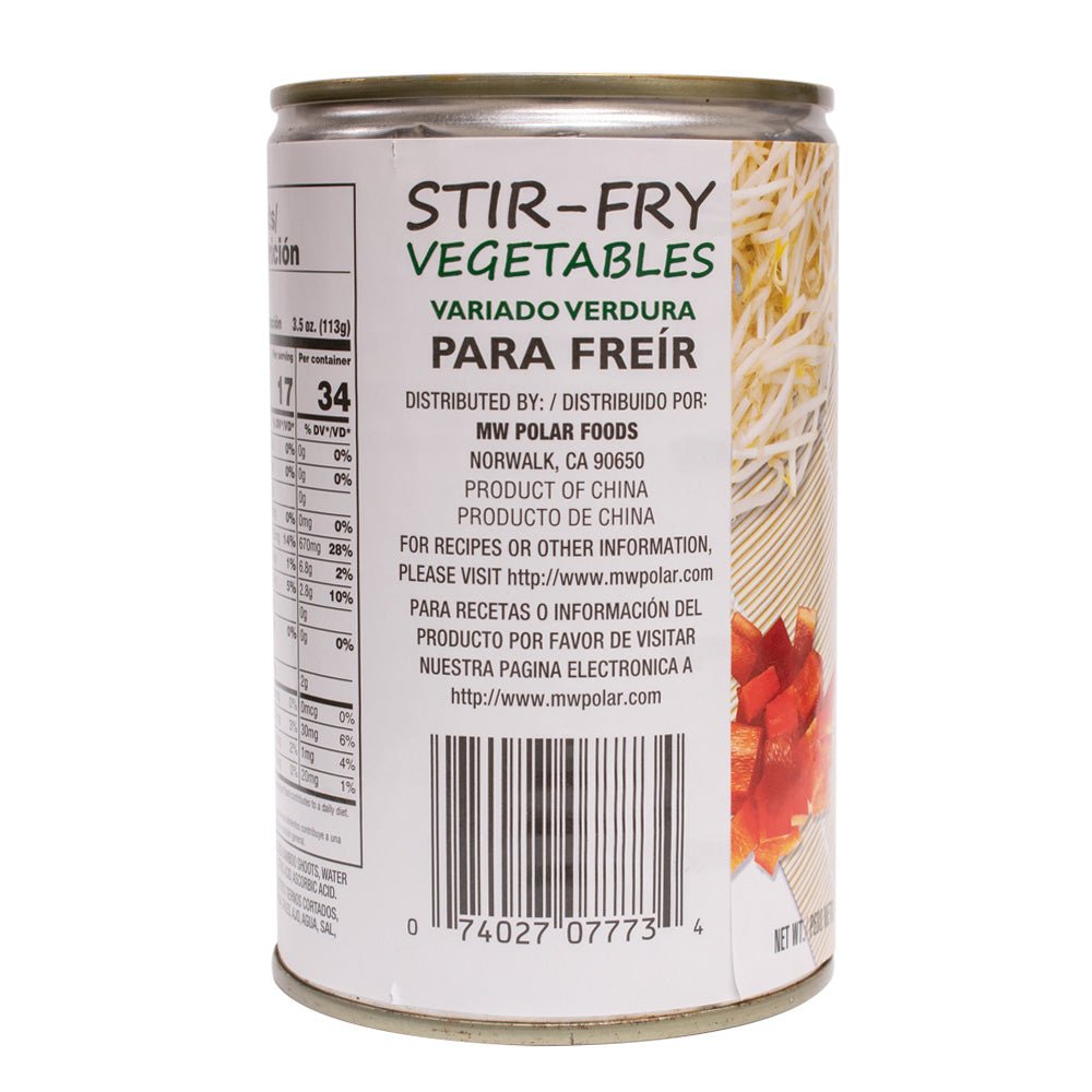 Stir Fry Vegetables 15 oz (Pack of 6 or 12) | MW Polar