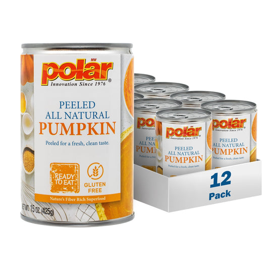 100 % Pure All Natural Pumpkin - 15 oz - 12 Pack - Polar