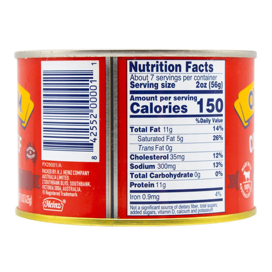 Ox & Palm Corned Beef Original Chunky Style - 15 oz - Multiple Pack Sizes - Polar