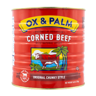 Ox & Palm Corned Beef Original Chunky Style 6 lb