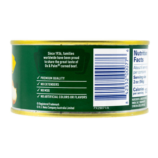 Ox & Palm Corned Beef Onion Flavor - 11.5 oz - Multiple Pack Sizes - Polar