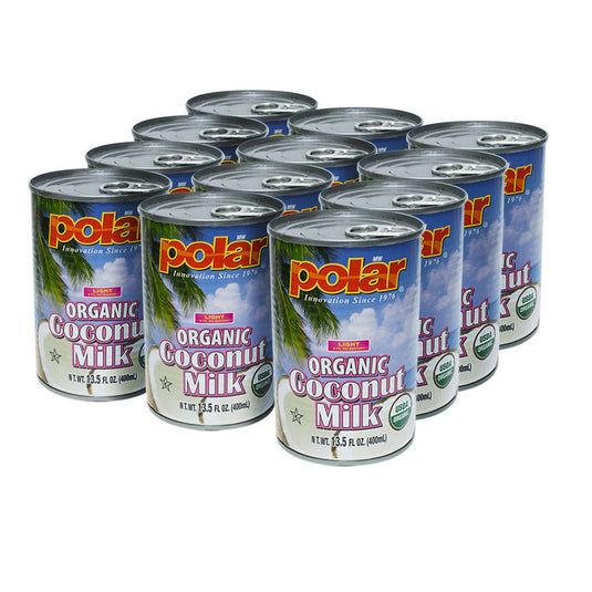 Coconut Milk Organic Light - 13.5 fl oz - Mutiple Pack Sizes - Polar