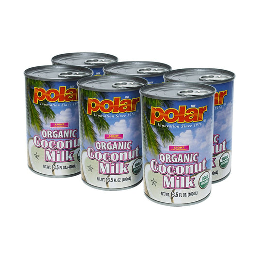 Coconut Milk Organic Light - 13.5 fl oz - Mutiple Pack Sizes - Polar