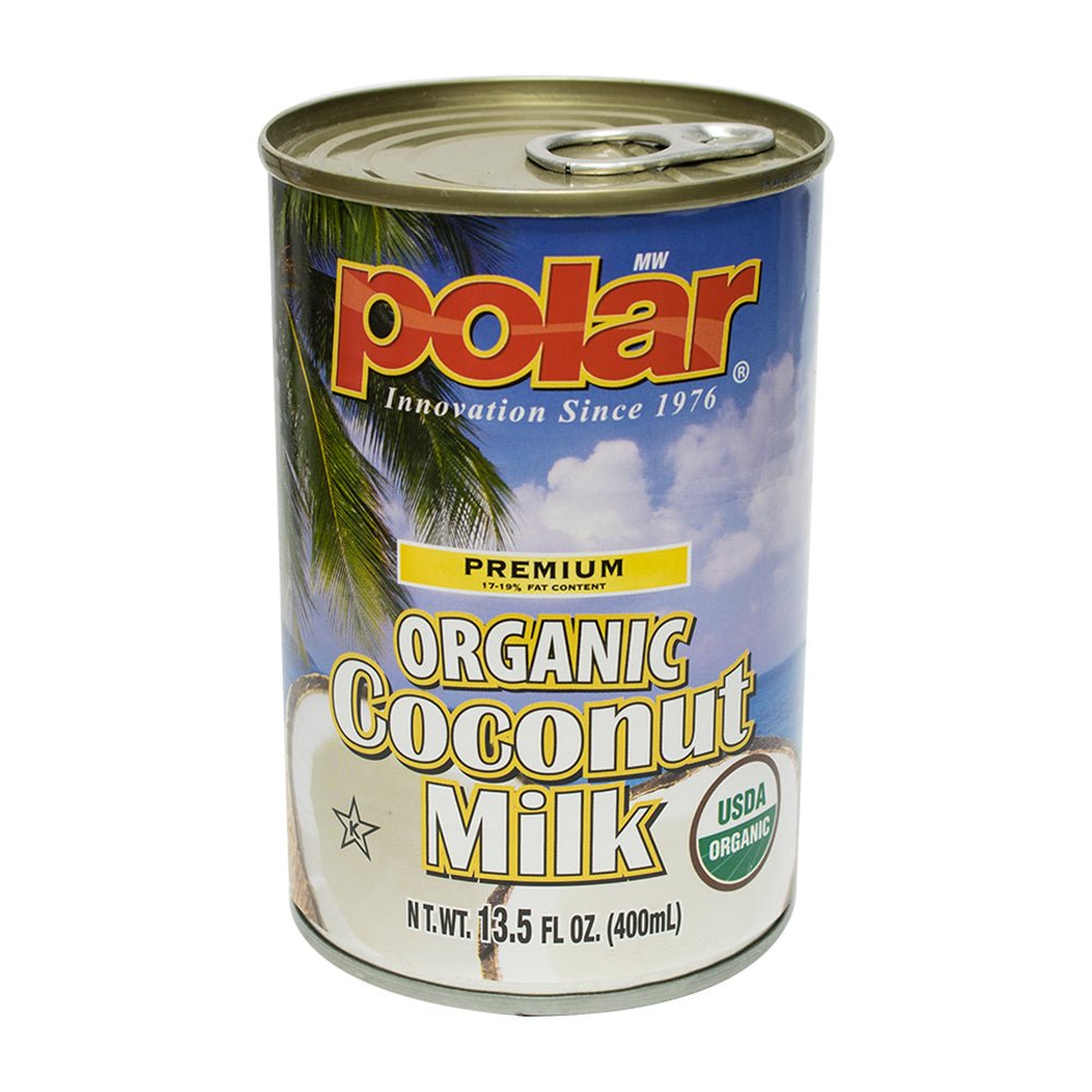 Coconut Milk Organic Premium 13.5 floz (Pack of 6 or 12) | MW Polar