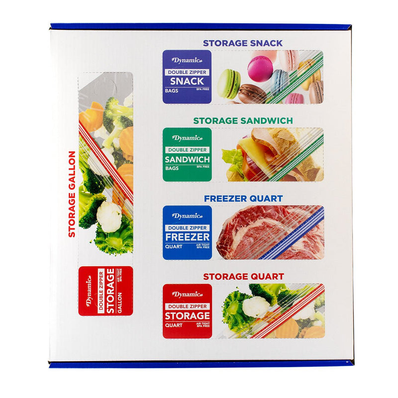 Load image into Gallery viewer, Dynamic Pre Organized Variety Pack Food Storage Bags 355 ct (Pack of 1 or 3) - Polar
