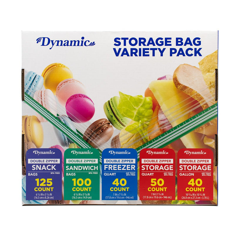 Load image into Gallery viewer, Dynamic Pre Organized Variety Pack Food Storage Bags 355 ct (Pack of 1 or 3) - Polar
