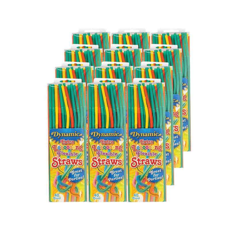 Load image into Gallery viewer, Dynamic - Extra Long Flexible Straws - Multiple Pack Options - Polar
