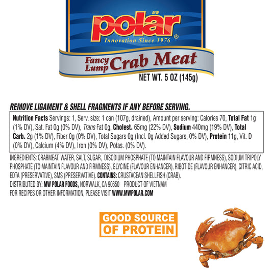 Fancy Lump Crabmeat - 5 oz - 12 Pack