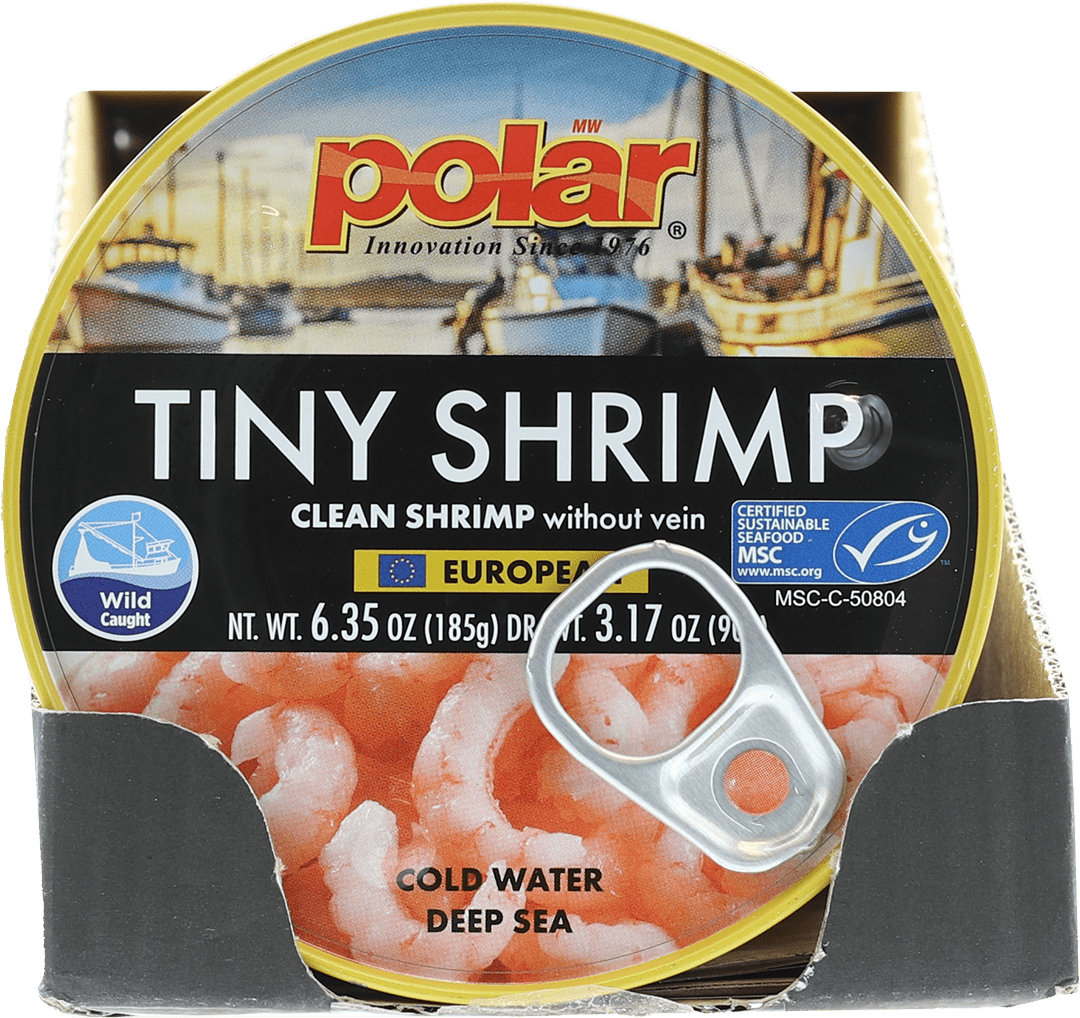 High in Protein Savory Tinned Seafood Polar Tiny Scandanavian