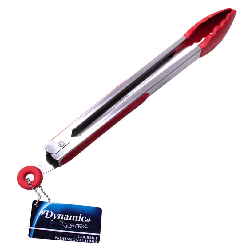 Load image into Gallery viewer, Dynamic - 12" Locking Tongs With Silicone Heads - Multiple Pack Sizes - Polar
