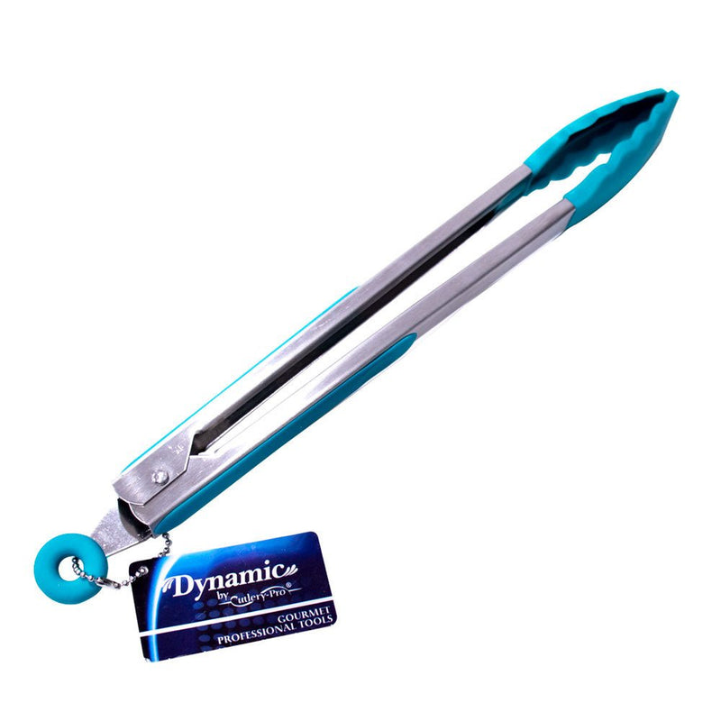 Load image into Gallery viewer, Dynamic - 12" Locking Tongs With Silicone Heads - Multiple Pack Sizes - Polar
