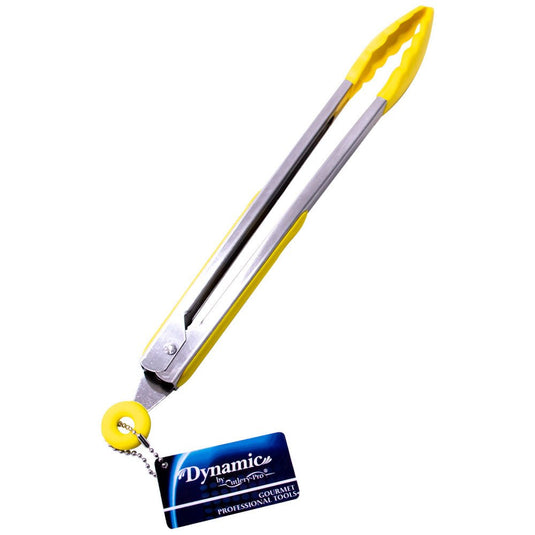 Dynamic - 12" Locking Tongs With Silicone Heads - Multiple Pack Sizes - Polar