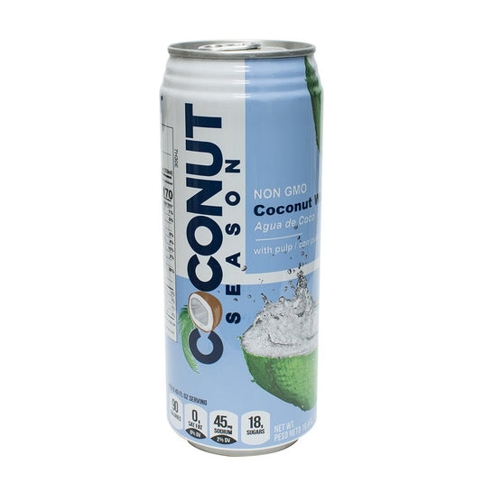 Coconut Season - Coconut Water Drink - Non GMO - 16.9 fl oz - 24 Pack - Polar