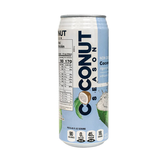 Coconut Season - Coconut Water Drink - Non GMO - 16.9 fl oz - 24 Pack - Polar