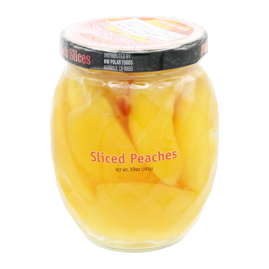 Sliced Peaches in Light Syrup 10 oz (Pack of 12) - Polar