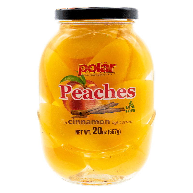 Load image into Gallery viewer, Peaches in Light Syrup with Cinnamon - 20 oz - 6 Pack - Polar
