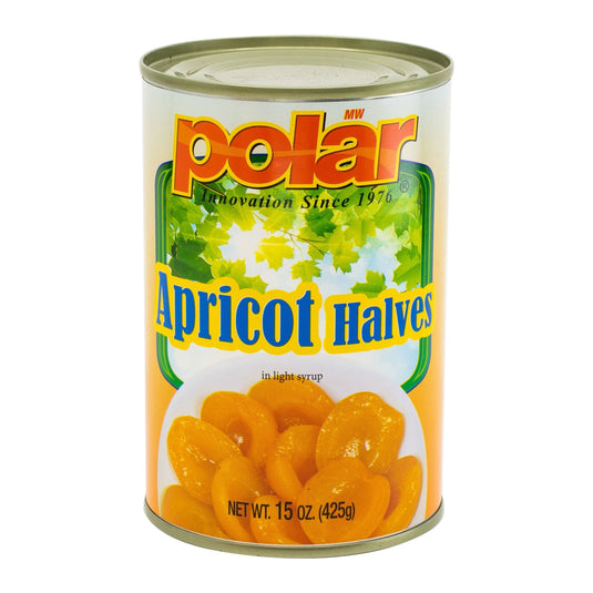 Apricot Halves in Syrup - 15 oz - Multiple Pack Sizes - Polar