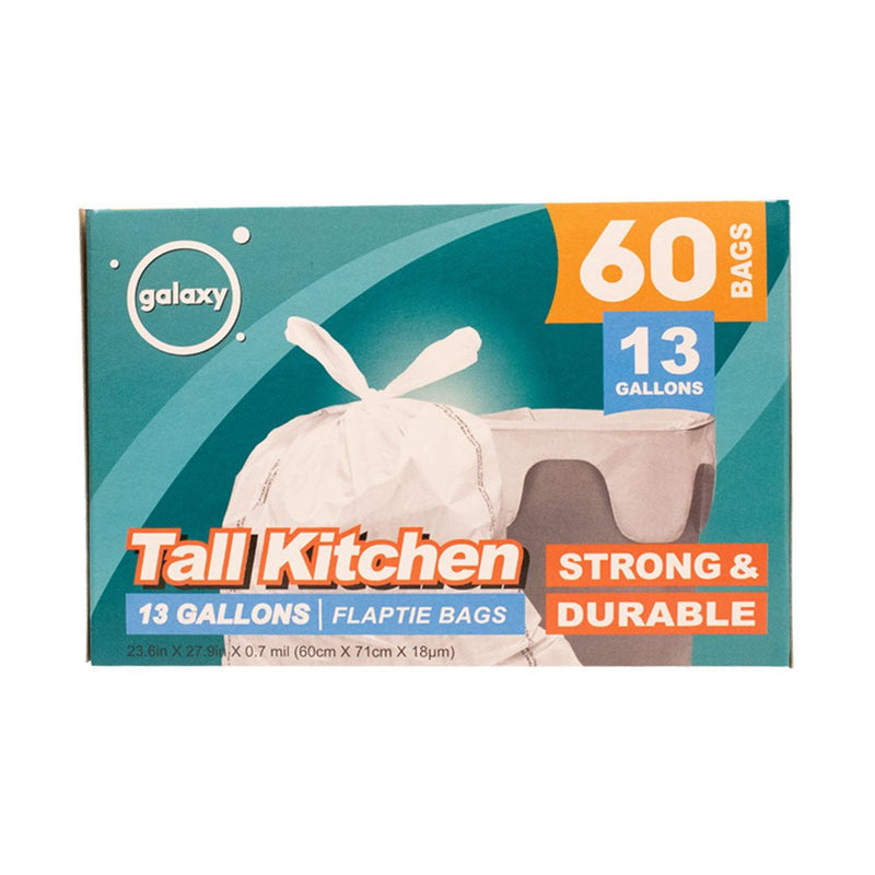 Load image into Gallery viewer, Tall Kitchen Flap Tie Thrash Bag - Multiple Pack Sizes - Polar
