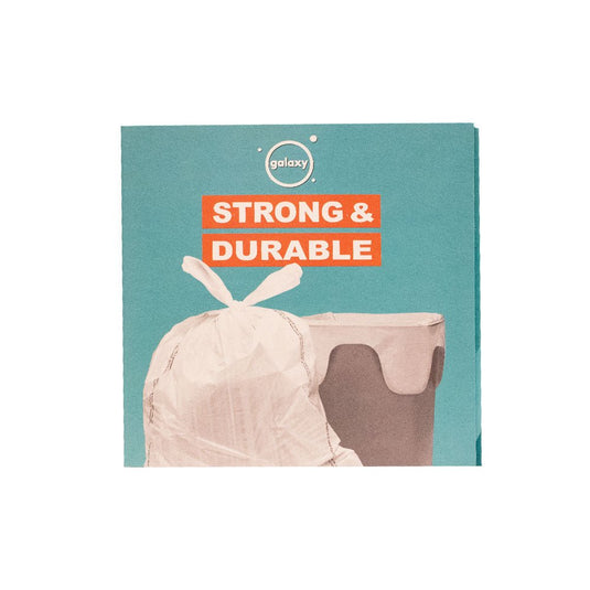 Tall Kitchen Flap Tie Thrash Bag - Multiple Pack Sizes - Polar