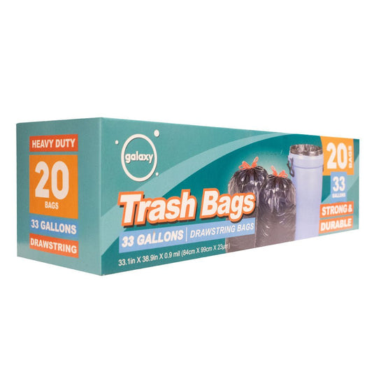 Tall Kitchen Drawstring Trash Bag - 33 Gallon - Multiple Pack Sizes - Polar