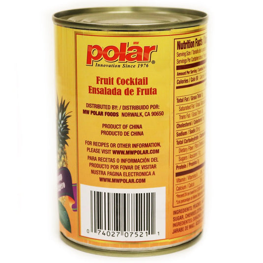 Fruit Cocktail in Light Syrup - 15 oz - Multiple Pack Sizes - Polar