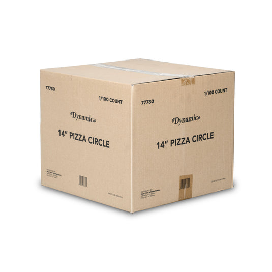 Dynamic 14-inch Cardboard Pizza Round Cake Pie Circle 100 ct - Polar