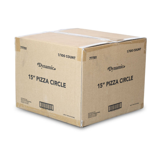 Dynamic 15-inch Cardboard Pizza Round Cake Pie Circle 100 ct - Polar