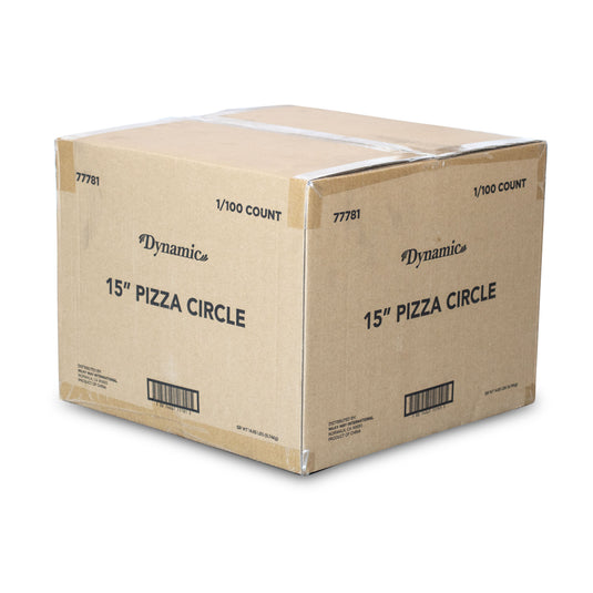 Dynamic 15-inch Cardboard Pizza Round Cake Pie Circle 100 ct