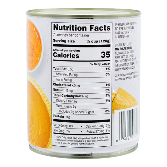 All Natural Pumpkin 29 oz - Multiple Pack Sizes - Polar