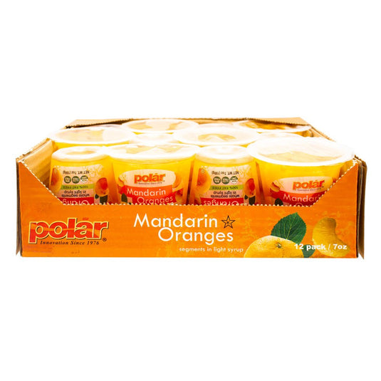 Mandarin Oranges in Light Syrup - 7 oz - 12 Pack - Polar