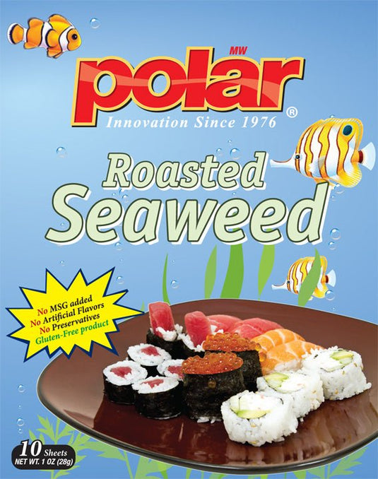 Roasted Seaweed - 10 Sheets - 1 oz. - 20 Pack - Polar