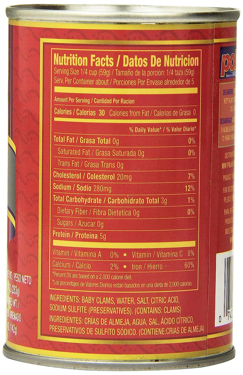 Load image into Gallery viewer, Whole Baby Clams - 10 oz - 12 Pack
