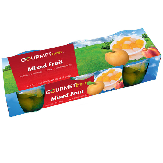 Gourmet Best Mixed Fruit in Light Syrup - 4 oz - 16 Pack