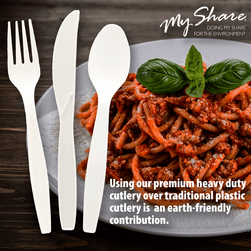 Load image into Gallery viewer, My Share Disposable PSM Cornstarch Jumbo Knives 24 count (Pack of 1, 6, or 48) - Polar
