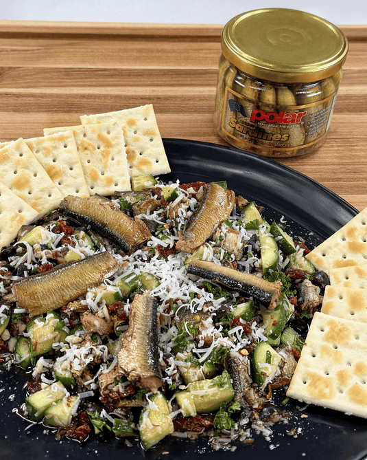 Brisling Sardines Smoked in Olive Oil in Glass Jar - 9.5 oz - 6 Pack