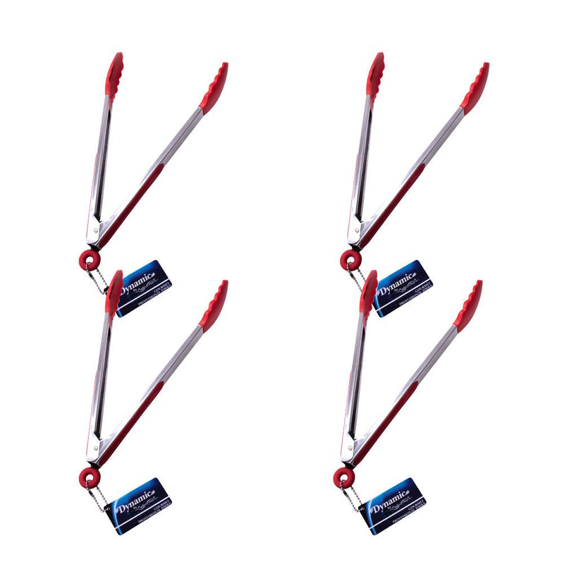 Load image into Gallery viewer, Dynamic - 12" Locking Tongs With Silicone Heads - Multiple Pack Sizes - Polar
