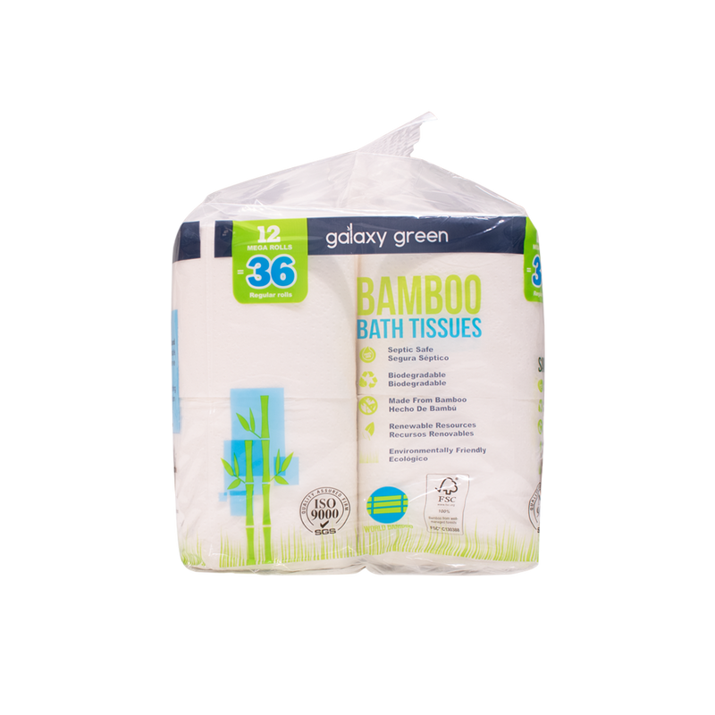 Load image into Gallery viewer, Bamboo Bath Tissue Paper 380sheets (12 rolls) - MWPolar
