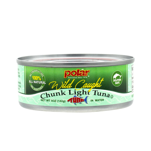 Chunk Light Tuna 5 oz (Pack of 1, 6, 12 or 48) - Polar