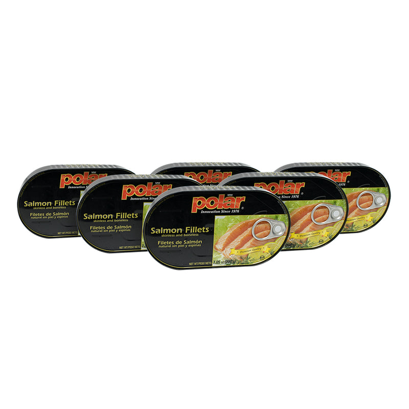 Load image into Gallery viewer, Polar Salmon Fillets 7.05 oz (Pack of 6 or 12) - MWPolar
