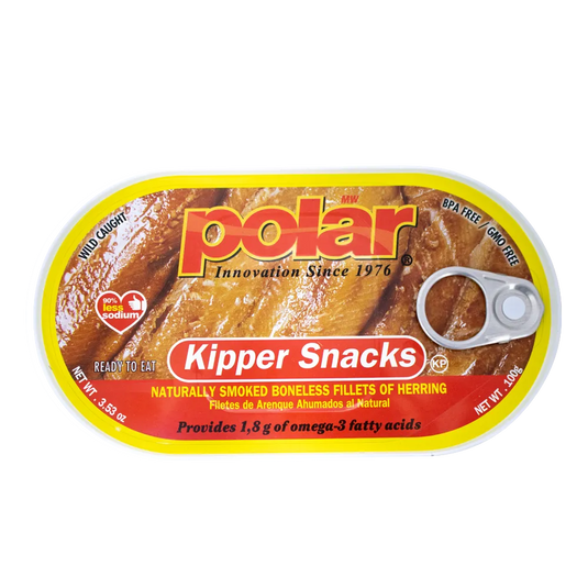 Polar Kipper Herring Snack 3.53oz (Pack of 9 or 18) - MWPolar