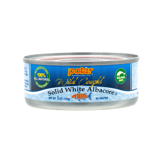 Solid White Albacore 5 oz (Pack of 6, 12, or 24) - Polar