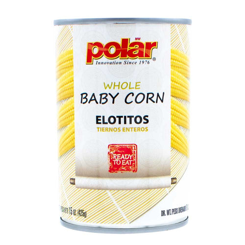 Whole Baby Corn 15 oz (Pack of 6 or 12) - MWPolar