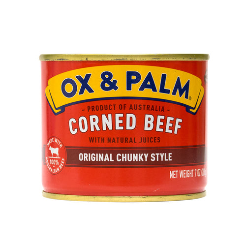Ox & Palm Corned Beef Original Chunky Style 7oz (Pack of 6, 12 or 24) - MWPolar
