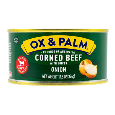 Ox & Palm Corned Beef Onion Flavor 11.5oz (Pack of 6, 12 or 24) - MWPolar
