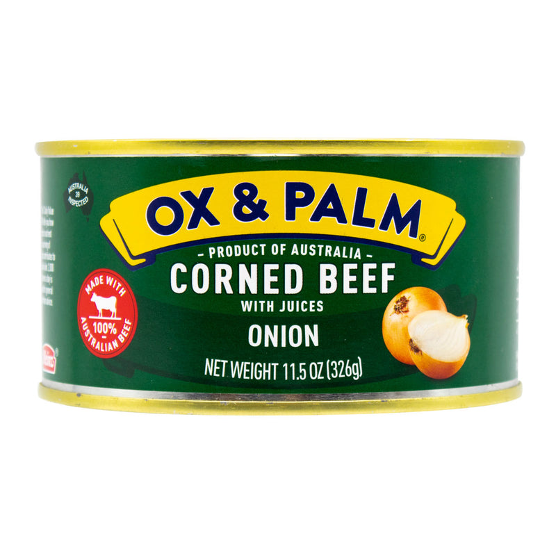 Load image into Gallery viewer, Ox &amp; Palm Corned Beef Onion Flavor 11.5oz (Pack of 6, 12 or 24) - MWPolar
