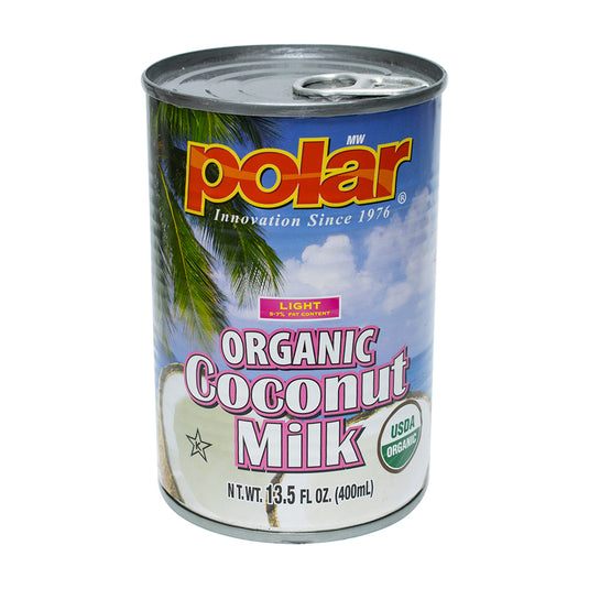 Coconut Milk Organic Light 13.5 floz (Pack of 6 or 12) - MWPolar